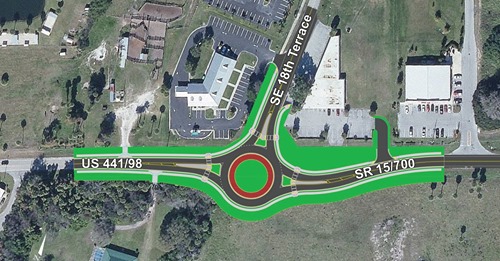 FDOT Roundabout Hwy 441SE and SE 18th Terrace