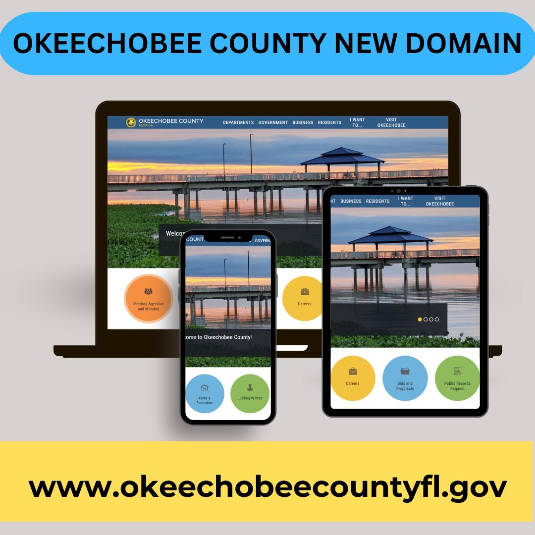 Notice of Okeechobee County Website and Email Domain Change